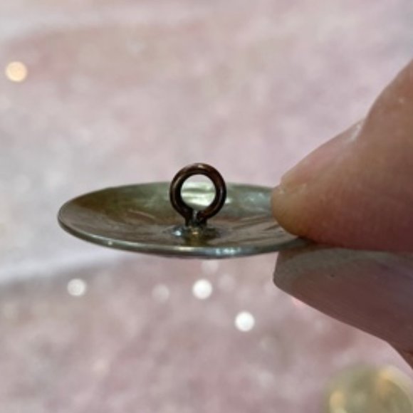 Very Nice Flower Design Silver Concho Button - Picture 6 of 6